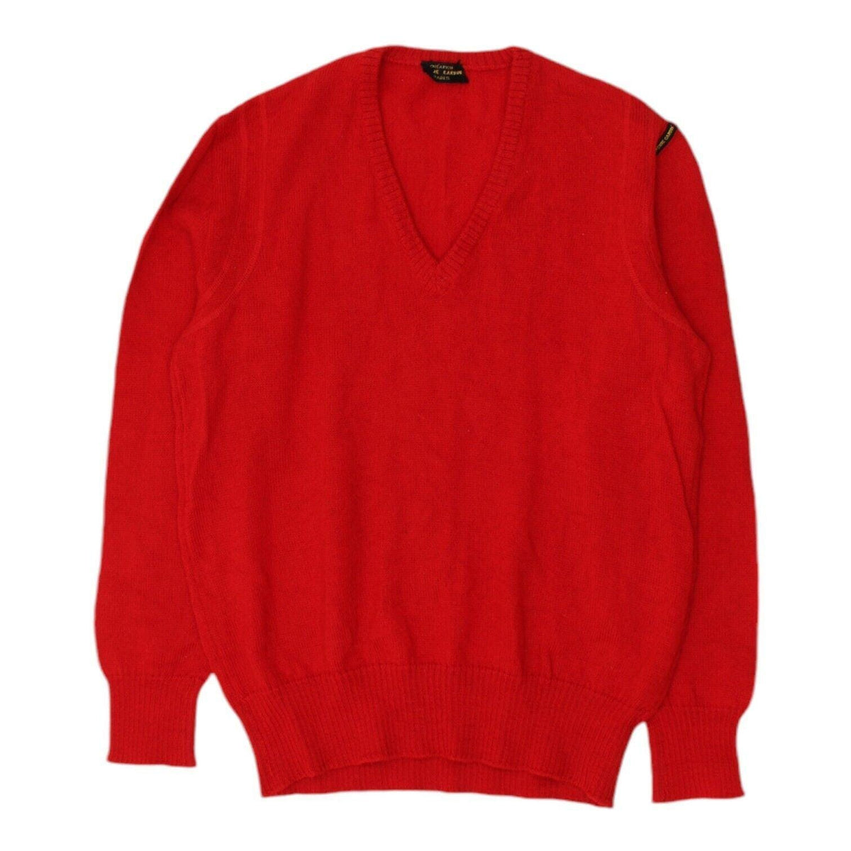Pierre Cardin Mens Red Knit V Neck Jumper Vintage High End Designer Sweater Graphic Tee – Everyday Comfort · Top Pick For Any Outfit