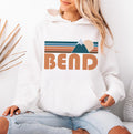Bend Oregon Hoodie Retro Mountain Unisex Bend Sweatshirt Personalization Available Hoodie – Easygoing Wear · High-Quality Print