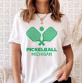 Michigan TShirt Retro Pickleball Unisex Michigan Shirt Personalization Available Graphic Tee – Bold Style · High-Quality Print