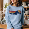 Vermont Sweatshirt Retro Mountains Vermont Unisex Crewneck Vintage Cozy Jumper Gift for Outdoor Lovers Sweatshirt – Warm & Stylish · High-Quality Print