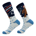 Christmas Socks Squatchin Through Thw Snow Big Foot Socks UNISEX Socks Funny Santa Socks Festive Socks Christmas Gift Sasquatch Socks Graphic Tee – Soft Feel · Great Gift For Fans