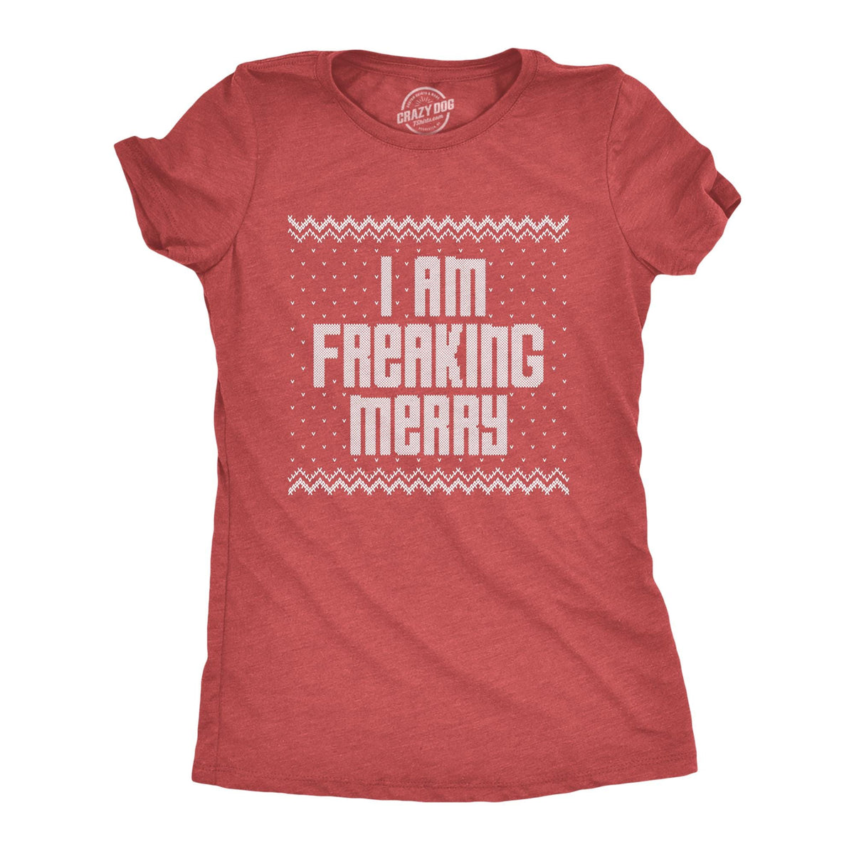 Christmas Shirt Womens I Am Freaking Merry Christmas Sweater Style Funny Christmas Shirts Xmas Xmas Gifts Christmas Shirts Graphic Tee – Fan Favorite · Great Gift For Fans
