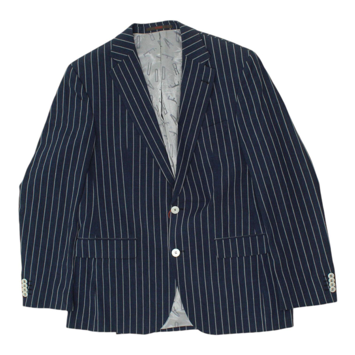 Feraud Mens Blue White Striped Blazer Jacket Vintage High End Designer Suit Graphic Tee – Fan Favorite · Trending Graphic Apparel