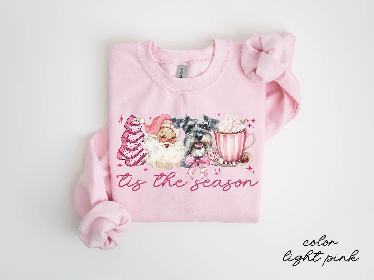 Miniature Schnauzer Dog Christmas Sweatshirt Miniature Schnauzer Dog Christmas Gifts Pink Christmas Crewneck Sweater Shirt Women Sweatshirt – Cozy Vibes · Perfect For Daily Wear