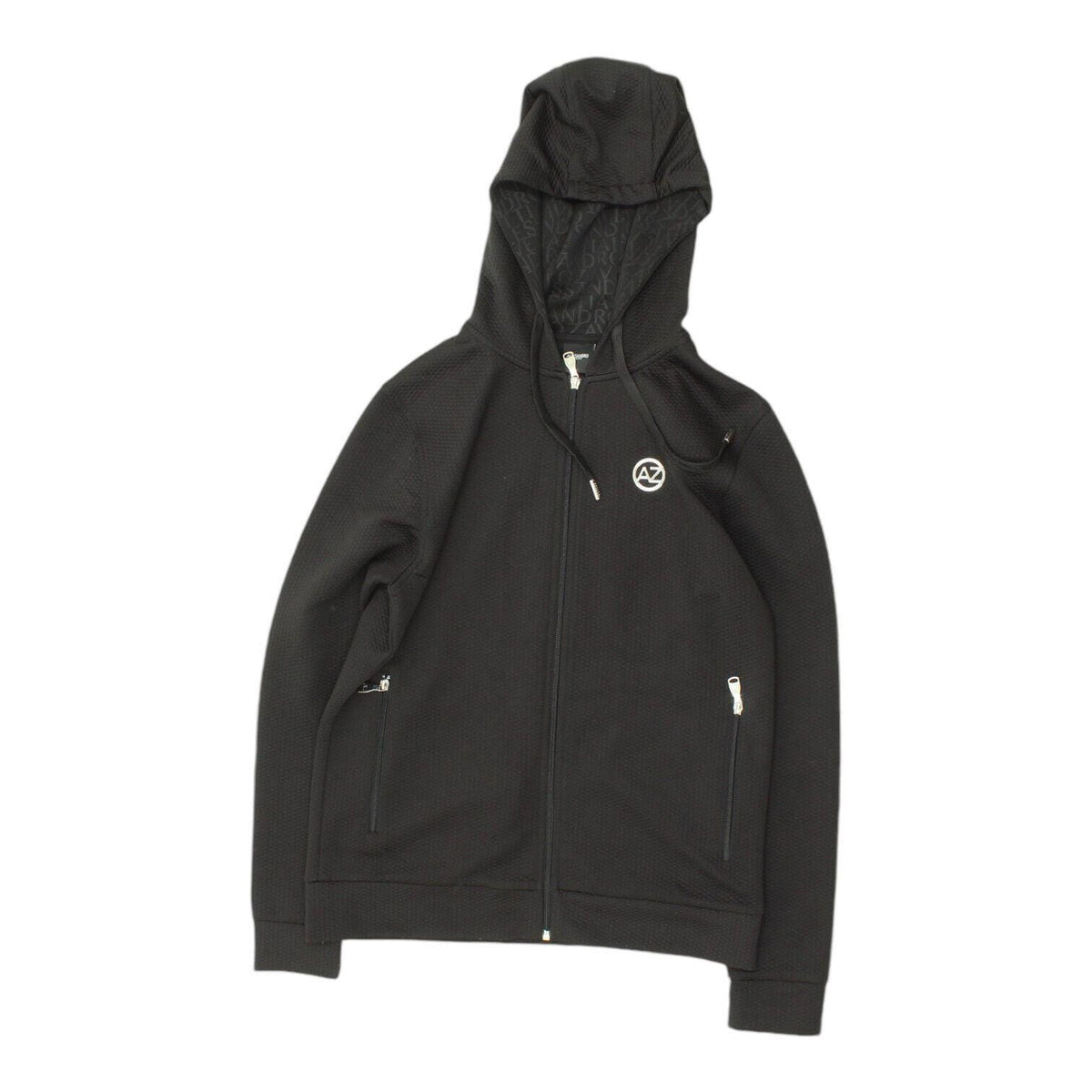 Alessandro Zavetti Mens Black Full Zip Hoodie Streetwear Designer Hoody VTG Hoodie – Soft Feel · High-Quality Print