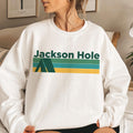 Jackson Hole Wyoming Sweatshirt Retro Camping Adult Unisex Crewneck Jackson Hole Sweatshirt Personalization Available Sweatshirt – Bold Style · Great Gift For Fans