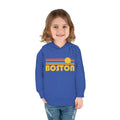 Boston Massachusetts Toddler Hoodie Retro Sunrise Unisex Boston Toddler Sweatshirt Personalization Available Hoodie – Fan Favorite · High-Quality Print