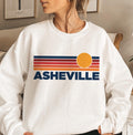 Asheville North Carolina Sweatshirt Retro Sun Unisex Asheville Vintage Inspired Warm Pullover Jumper Personalization Available Sweatshirt – Premium Graphic · Perfect For Daily Wear