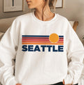 Seattle Washington Sweatshirt Retro Sun Unisex Seattle Vintage Inspired Warm Pullover Jumper Personalization Available Sweatshirt – Easygoing Wear · Trending Graphic Apparel