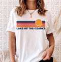 Lake of the Ozarks Missouri TShirt Retro Sun Ombre Unisex Tee Vintage Missouri Tee Mountain Sun Lake of the Ozarks Tee Souvenir Shirt Graphic Tee – Soft Feel · Great Gift For Fans