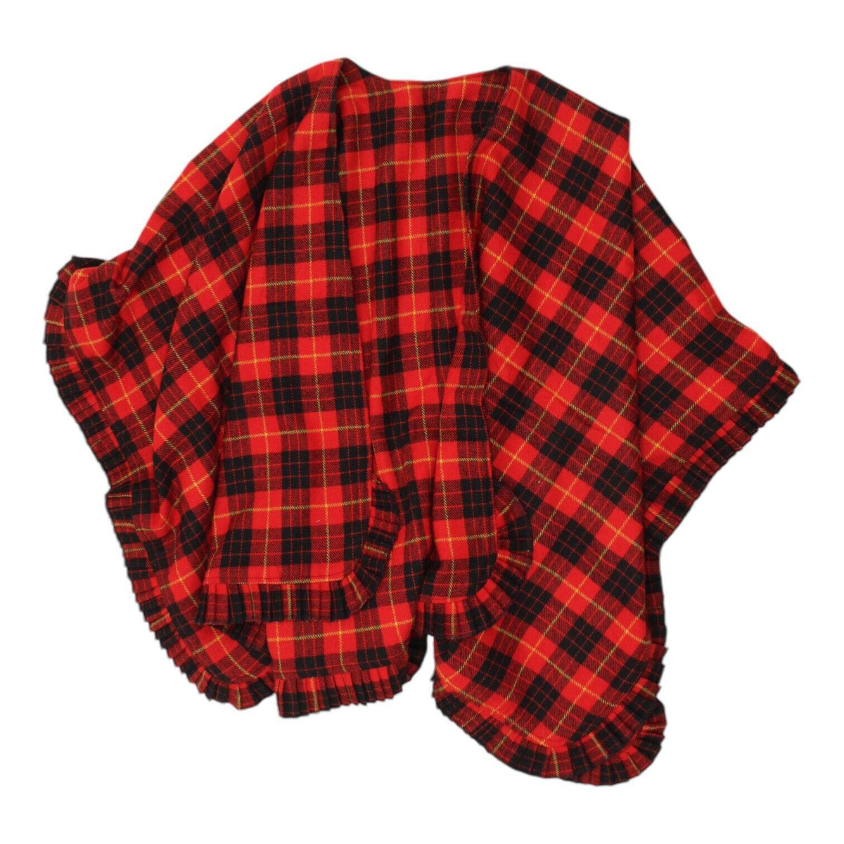 Vintage Womens Red Black Tartan Check Cape Poncho Luxury High End Shawl VTG Graphic Tee – Premium Graphic · Top Pick For Any Outfit