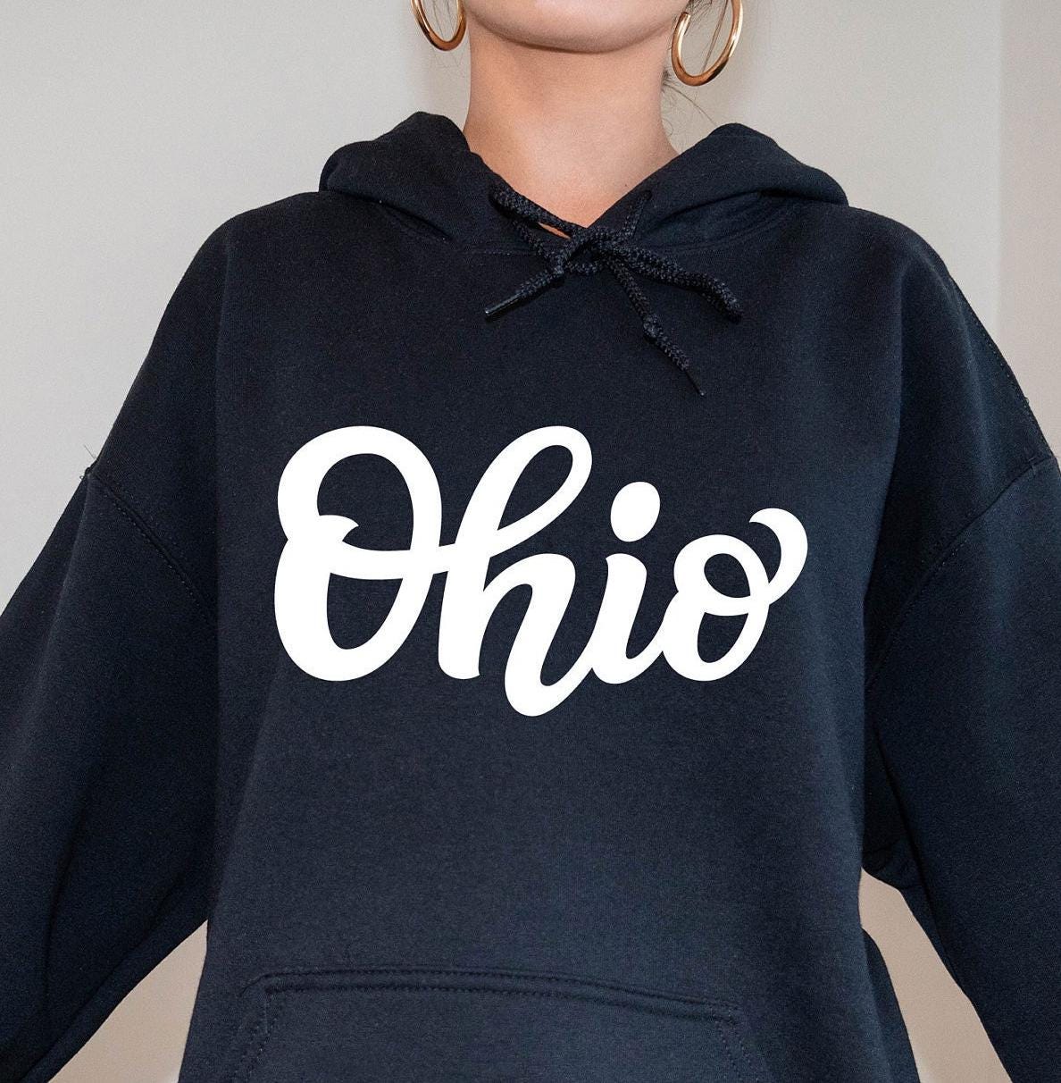Ohio Hoodie Hand Lettered Unisex Ohio Sweatshirt Personalization Available Hoodie – Feel-Good Design · Trending Graphic Apparel