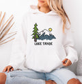 Lake Tahoe California Hoodie Drawn Mountain Unisex Lake Tahoe Sweatshirt Personalization Available Hoodie – Premium Graphic · Perfect For Daily Wear