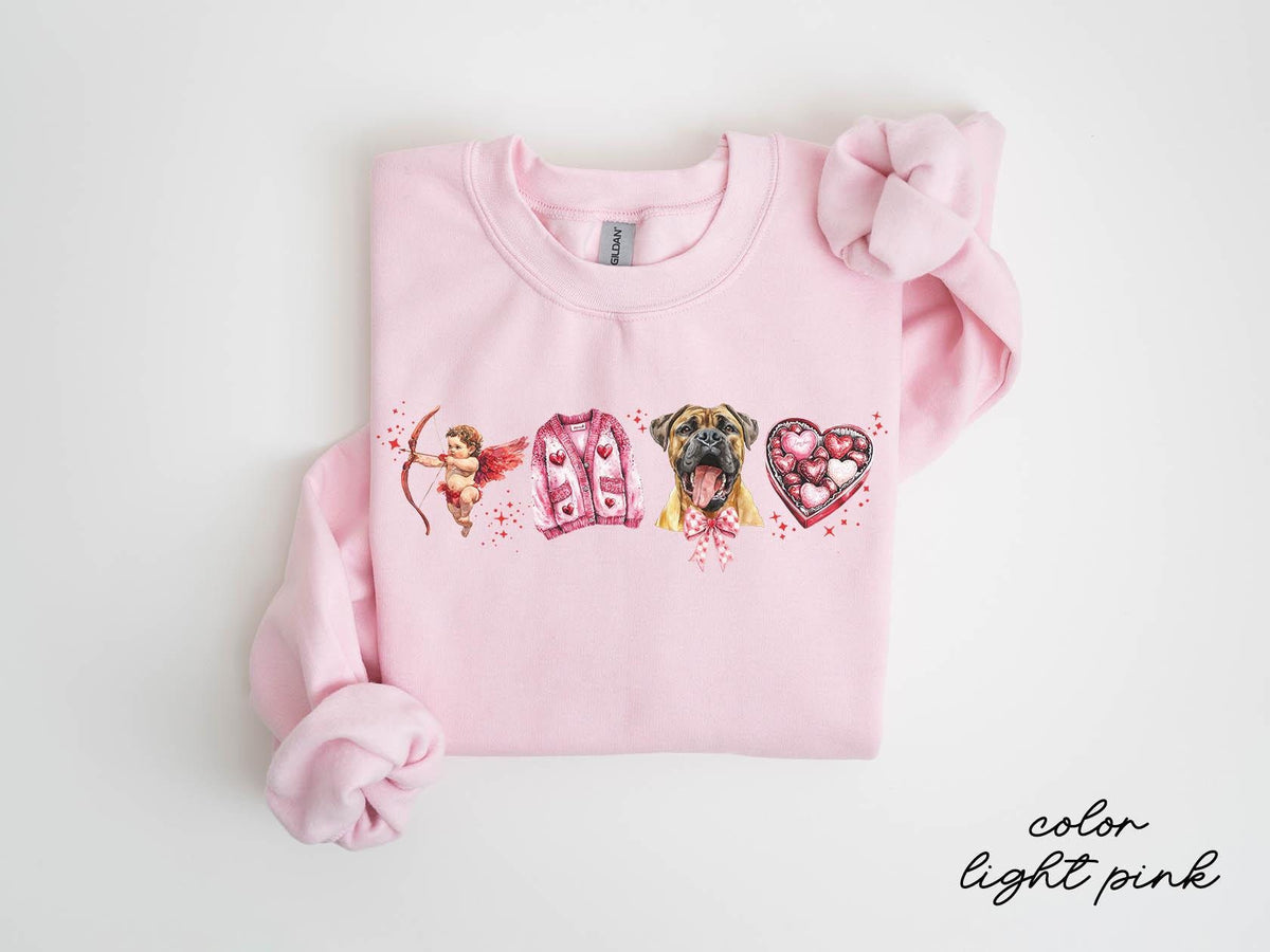 Boerboel Dog Valentine39s Day Sweatshirt Boerboel Dog Valentine39s Day Gifts Crewneck Shirt Women Sweatshirt – Easygoing Wear · Perfect For Daily Wear