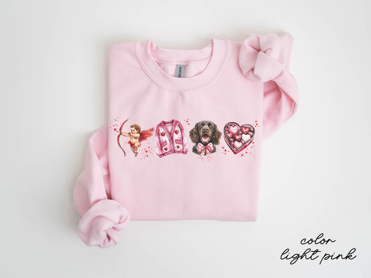 Boykin Spaniel Dog Valentine39s Day Sweatshirt Boykin Spaniel Dog Valentine39s Day Gifts Crewneck Shirt Women Sweatshirt – Everyday Comfort · Must-Have Style