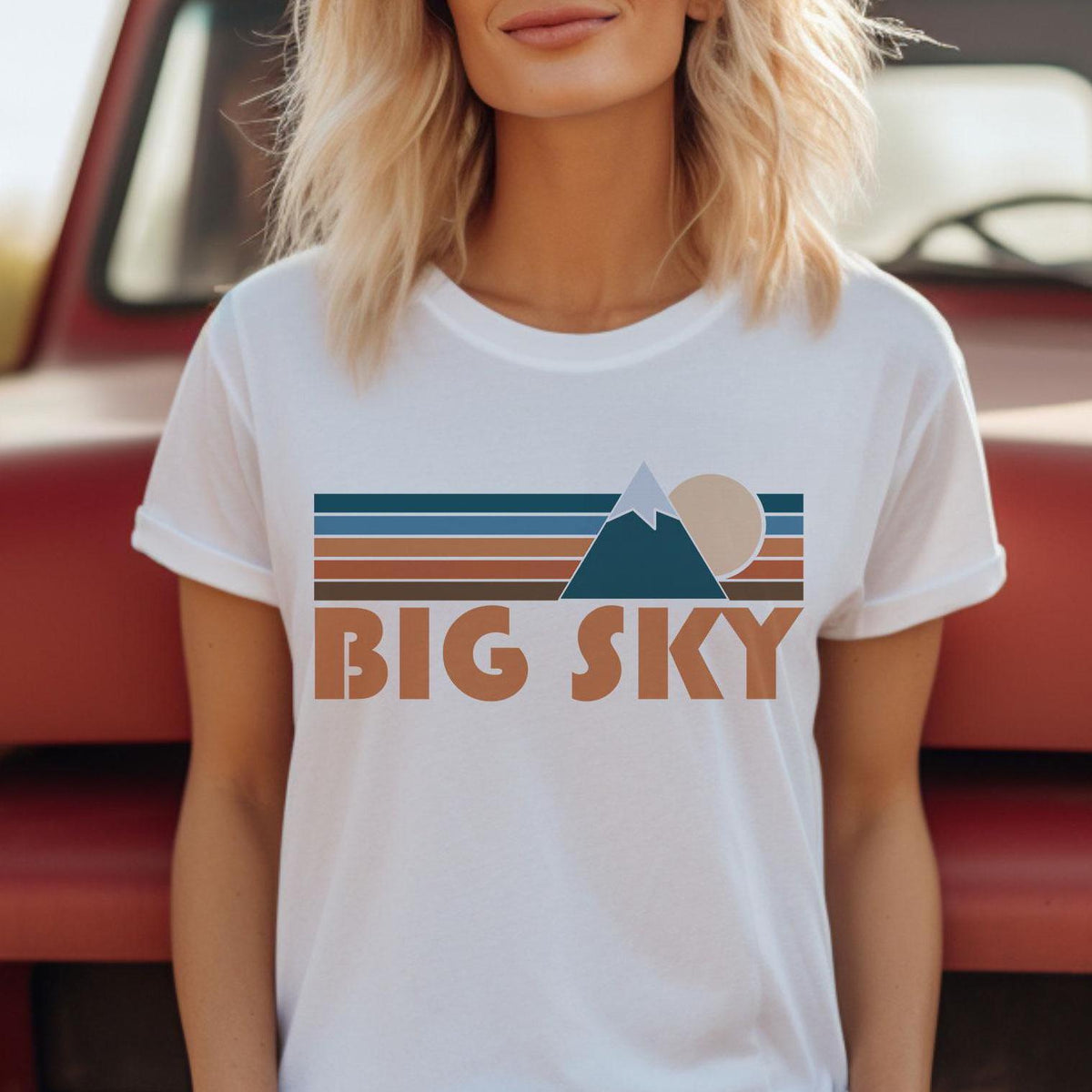 Big Sky California Shirt Retro Mountain Unisex Big Sky TShirt Personalization Available Graphic Tee – Fan Favorite · Top Pick For Any Outfit