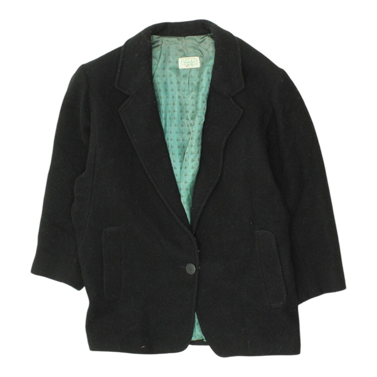 Benetton Womens Black 1 Button Wool Blazer Jacket Vintage Designer Formal VTG Graphic Tee – Feel-Good Design · Trending Graphic Apparel