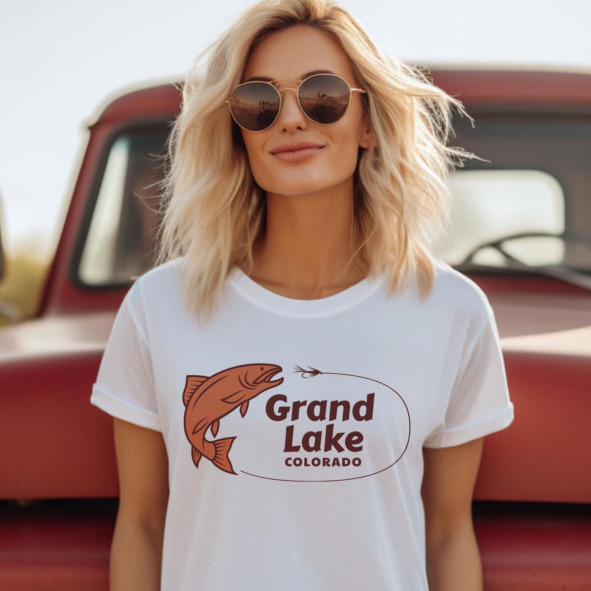 Grand Lake Colorado TShirt Unisex Fishing Shirt Personalization Available Graphic Tee – Soft Feel · Must-Have Style