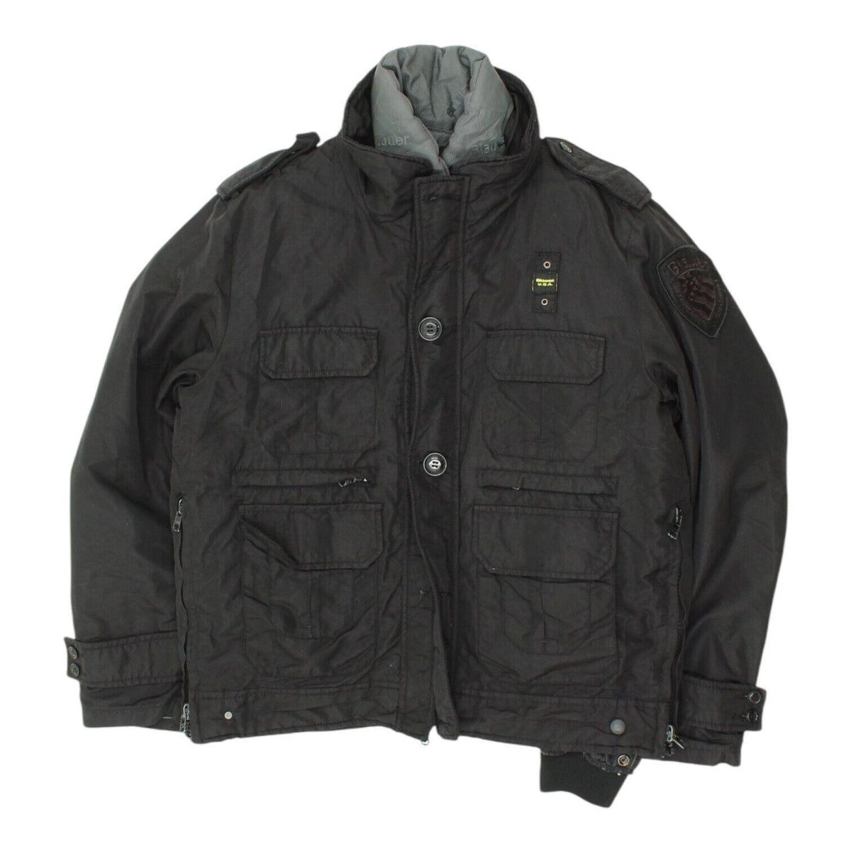 Blauer Mens Black Lined Utility Jacket Vintage High End Designer Coat VTG Graphic Tee – Everyday Comfort · High-Quality Print
