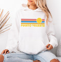 Puerto Vallarta Mexico Hoodie Retro Sunrise Unisex Puerto Vallarta Sweatshirt Personalization Available Hoodie – Cozy Vibes · Must-Have Style
