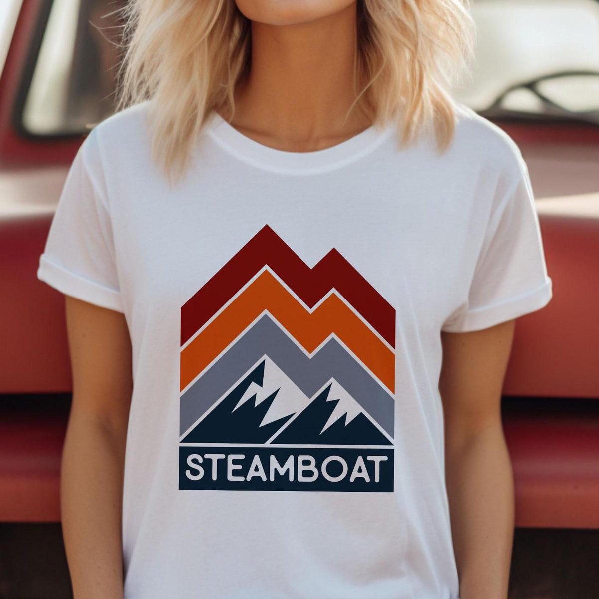Steamboat Colorado TShirt Retro Mountain Unisex Steamboat Shirt Personalization Available Graphic Tee – Premium Graphic · Must-Have Style