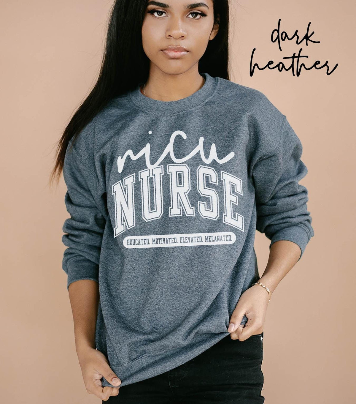 Melanated NICU Nurse Sweatshirt Black NICU Nurse Gifts Graduation Gifts Black History Month Crewneck Shirt Women Sweatshirt – Warm & Stylish · Top Pick For Any Outfit