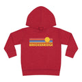 Breckenridge Colorado Toddler Hoodie Retro Sunrise Unisex Breckenridge Toddler Sweatshirt Personalization Available Hoodie – Easygoing Wear · High-Quality Print