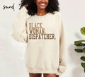 Black Dispatcher Sweatshirt 911 Dispatcher Gifts Graduation Gifts Black Woman Crewneck Shirt Black History Educated Black Woman Sweatshirt – Warm & Stylish · Perfect For Daily Wear