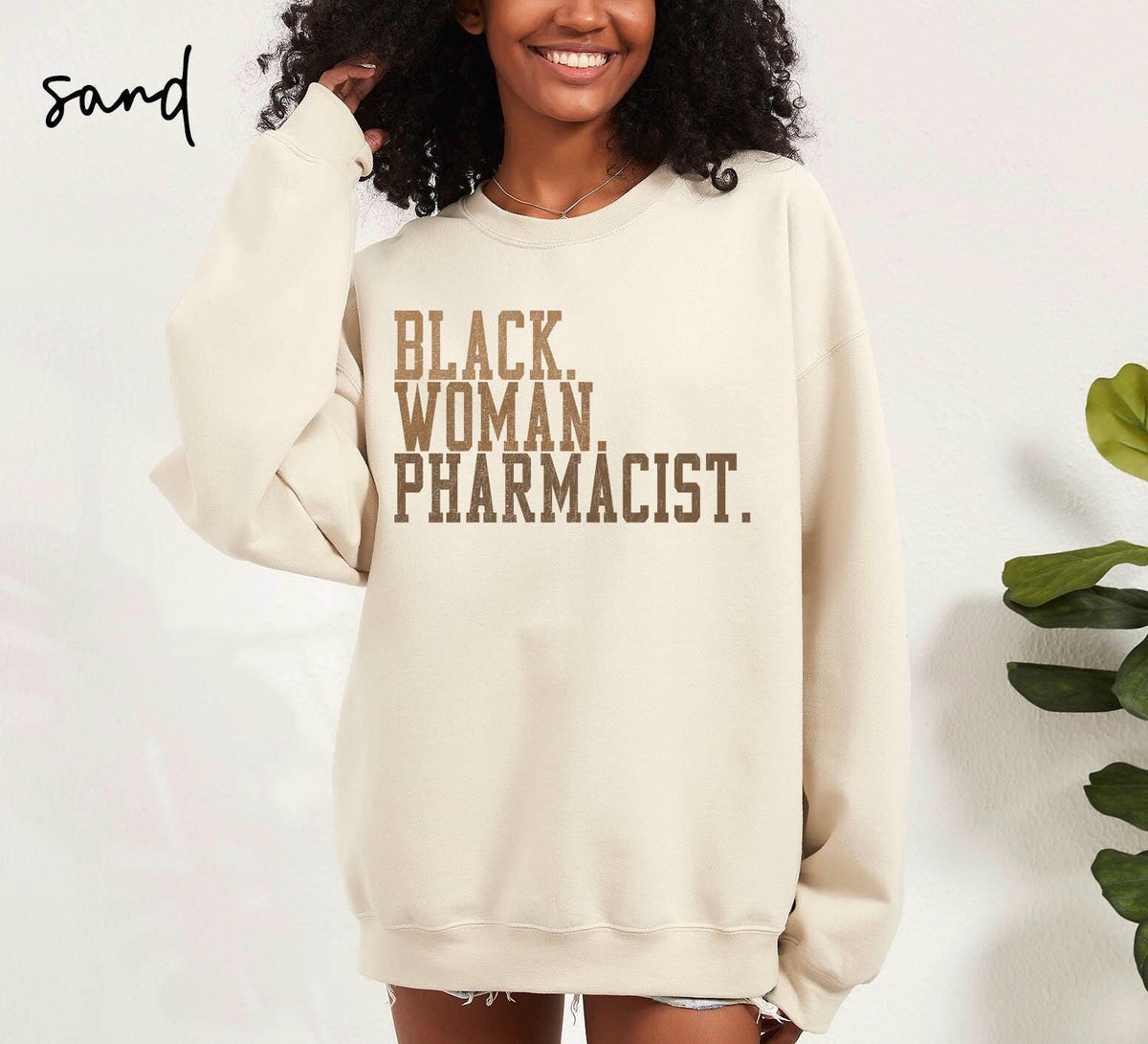 Black Pharmacist Sweatshirt Pharmacist Gifts Graduation Gifts Black Woman Crewneck Shirt Black History Educated Black Woman Sweatshirt – Feel-Good Design · Top Pick For Any Outfit