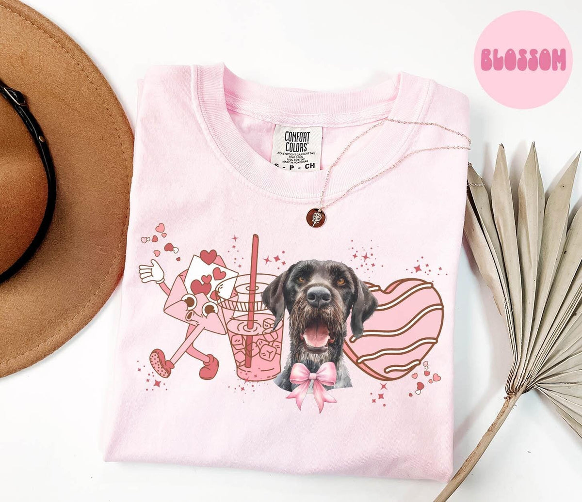 German Wirehaired Pointer Dog Valentine39s Day Shirt Valentine German Wirehaired Pointer Gifts Dog Mom T Shirt Tshirt Tee Women Graphic Tee – Premium Graphic · Perfect For Daily Wear