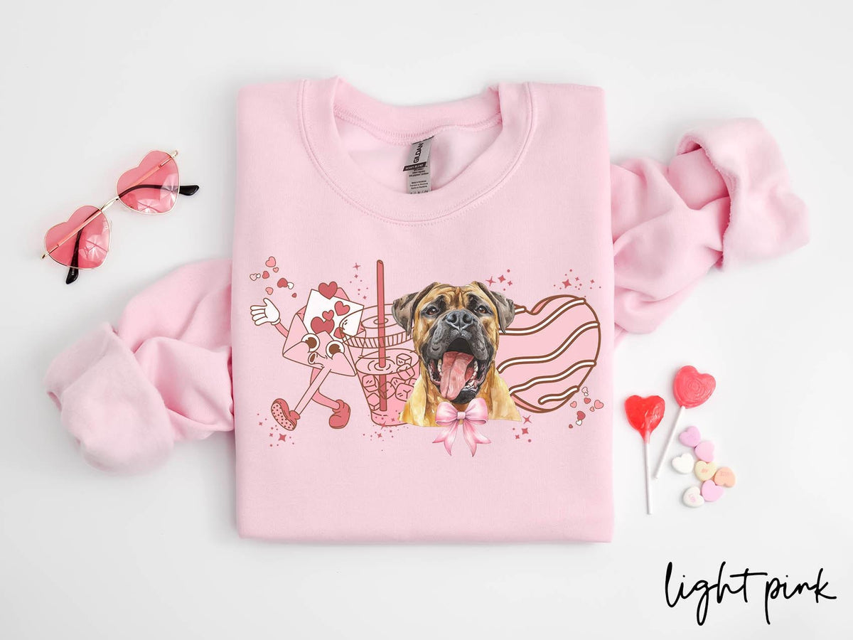 Boerboel Dog Valentine39s Day Sweatshirt Valentines Boerboel Gifts Dog Mom Crewneck Shirt Long Sleeve Sweatshirt – Easygoing Wear · Top Pick For Any Outfit