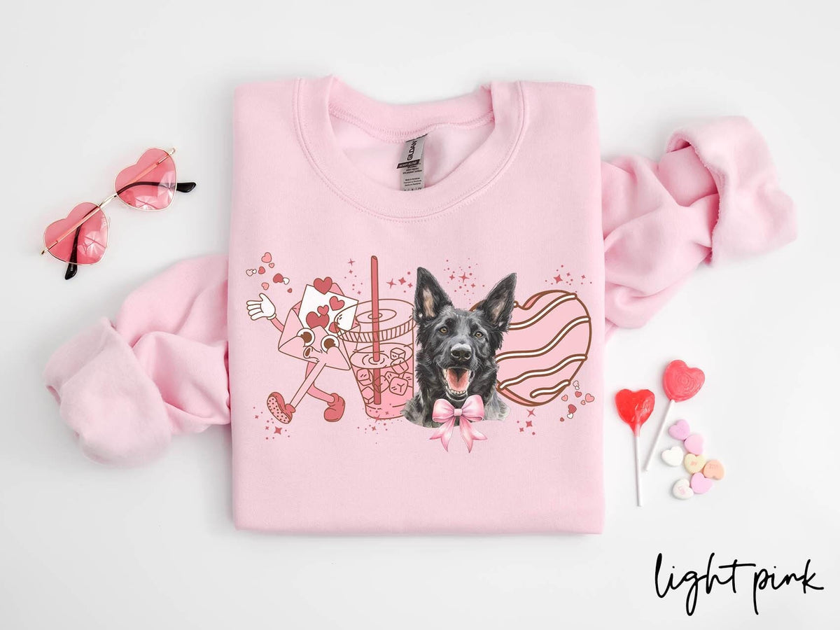 Dutch Shepherd Dog Valentine39s Day Sweatshirt Valentines Dutch Shepherd Gifts Dog Mom Crewneck Shirt Long Sleeve Sweatshirt – Everyday Comfort · Great Gift For Fans