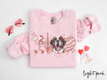 St Bernard Dog Valentine39s Day Sweatshirt Valentines St Bernard Gifts Dog Mom Crewneck Shirt Long Sleeve Sweatshirt – Aesthetic Look · Top Pick For Any Outfit