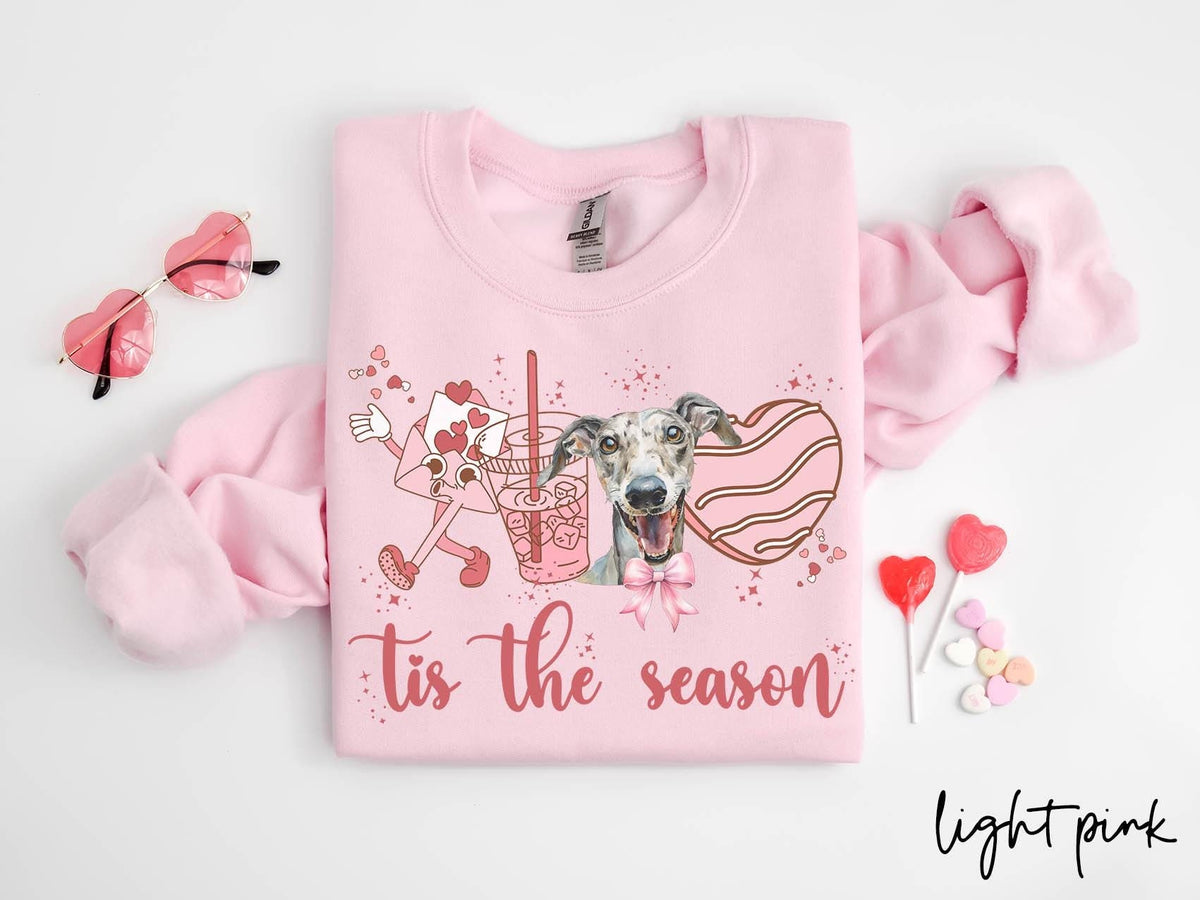 Whippet Dog Valentine39s Day Sweatshirt Valentines Whippet Gifts Dog Mom Crewneck Shirt Long Sleeve Sweatshirt – Premium Graphic · High-Quality Print
