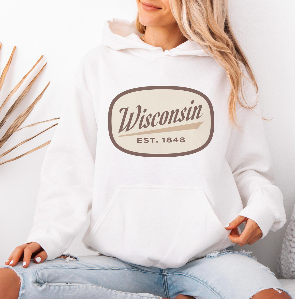 Wisconsin Hoodie Retro Unisex Wisconsin Hoodie Sweatshirt Personalization Available Hoodie – Cozy Vibes · Great Gift For Fans