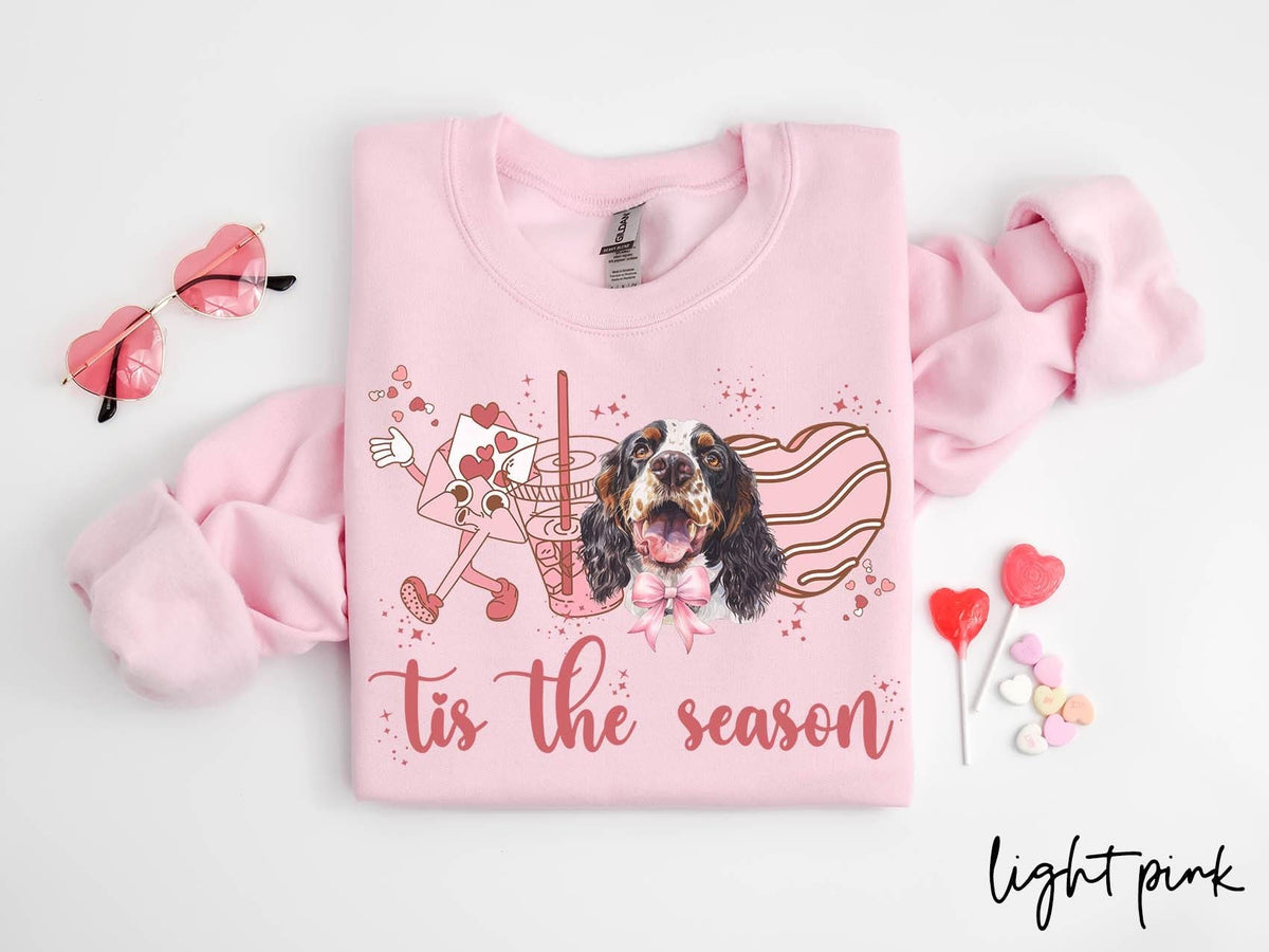 English Springer Spaniel Dog Valentine39s Day Sweatshirt Valentines English Springer Spaniel Gifts Dog Mom Crewneck Shirt Long Sleeve Sweatshirt – Easygoing Wear · High-Quality Print