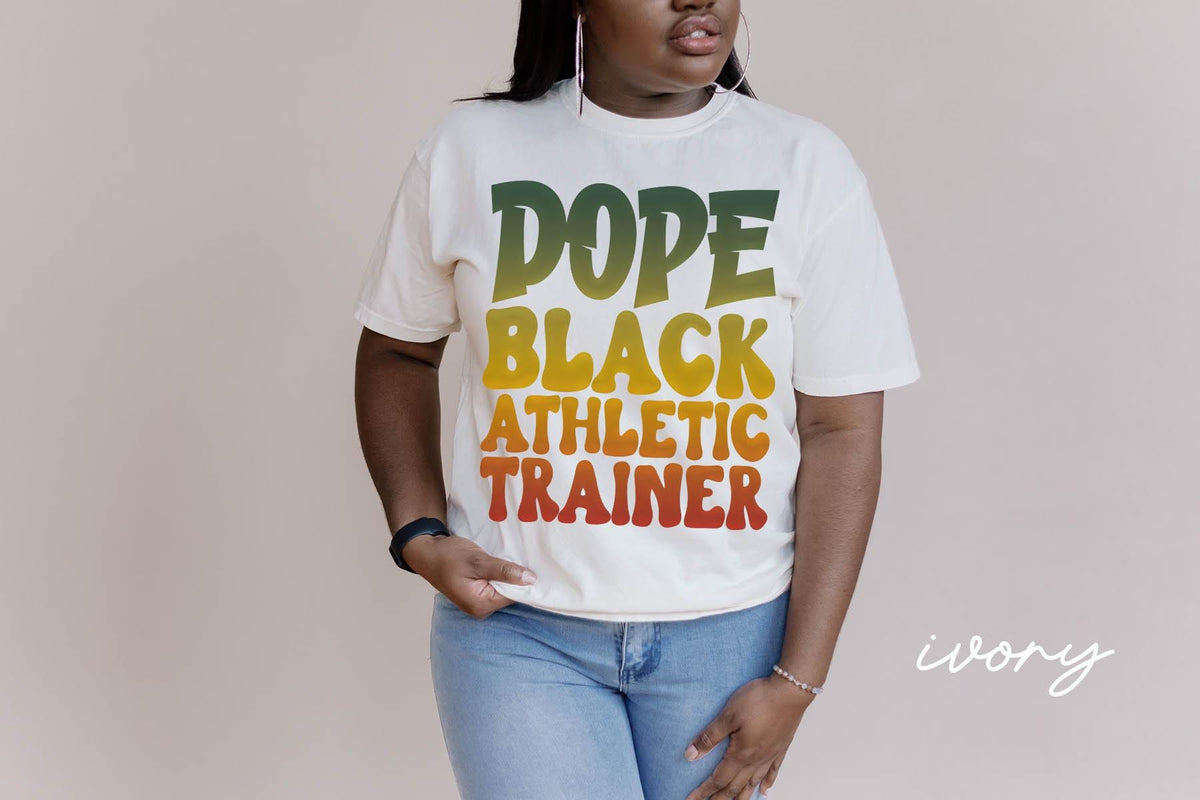 Dope Black Athletic Trainer Shirt Melanated Athletic Trainer Gifts Black History Month T Shirt Tshirt Tee for Black Women Graphic Tee – Bold Style · Great Gift For Fans