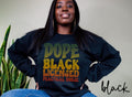 Dope Black LPN Sweatshirt Melanated Licensed Practical Nurse Gifts Graduation Gifts Black History Crewneck Shirt Sweatshirt – Everyday Comfort · Perfect For Daily Wear