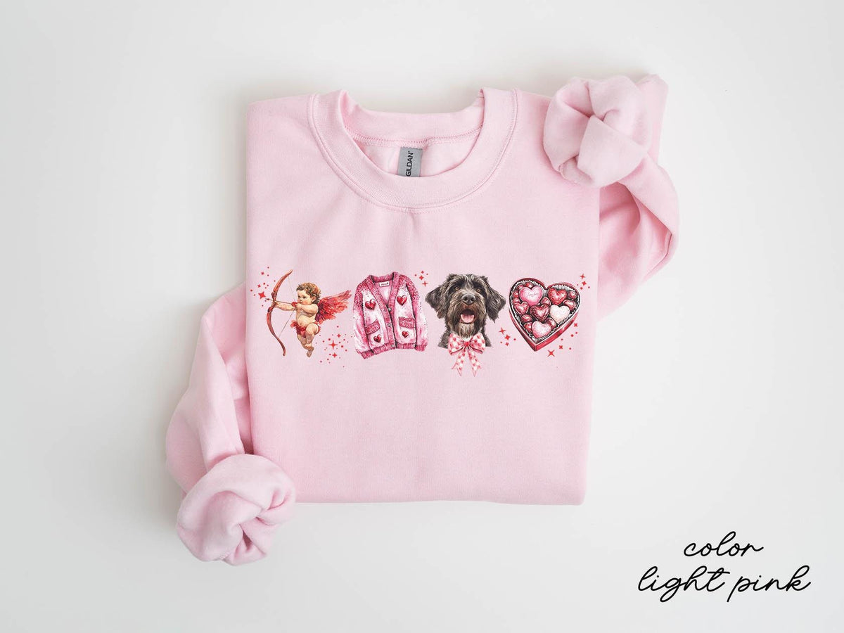 Wirehaired Pointing Griffon Dog Valentine39s Day Sweatshirt Wirehaired Pointing Griffon Dog Valentine39s Day Gifts Crewneck Shirt Women Sweatshirt – Fan Favorite · Trending Graphic Apparel