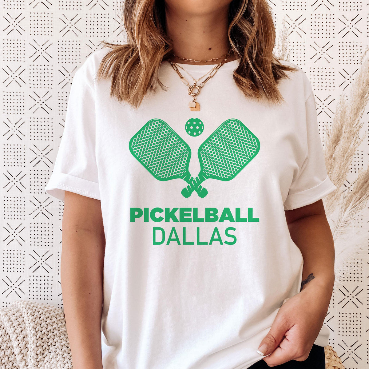 Dallas Texas TShirt Retro Pickleball Unisex Dallas Shirt Personalization Available Graphic Tee – Soft Feel · Must-Have Style