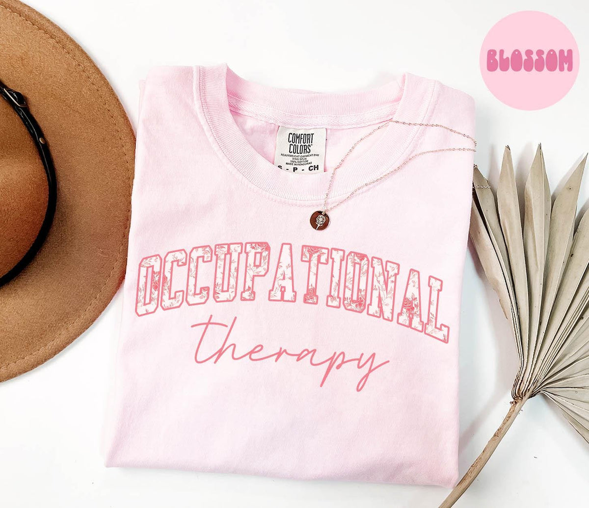 Occupational Therapist Shirt OT Gifts Graduation Gifts Pink Toile T Shirt Chinoiserie Tshirt Tee for Women Graphic Tee – Soft Feel · High-Quality Print