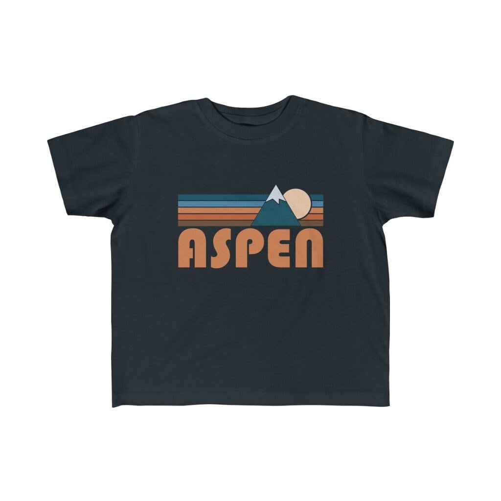 Aspen Colorado Toddler Shirt Retro Mountain Aspen Toddler TShirt Personalization Available Graphic Tee – Aesthetic Look · Great Gift For Fans