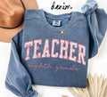 Eighth Grade Teacher Appreciation Sweatshirt Eighth Grade Teacher Gifts Graduation Gifts Pink Toile Crewneck Shirt Women Sweatshirt – Bold Style · Trending Graphic Apparel
