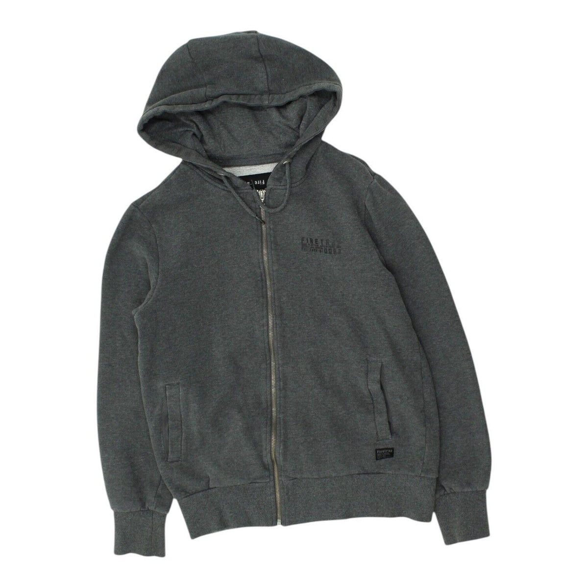 Firetrap Mens Dark Grey Full Zip Hoodie Designer Streetwear Hoody VTG Hoodie – Aesthetic Look · Trending Graphic Apparel
