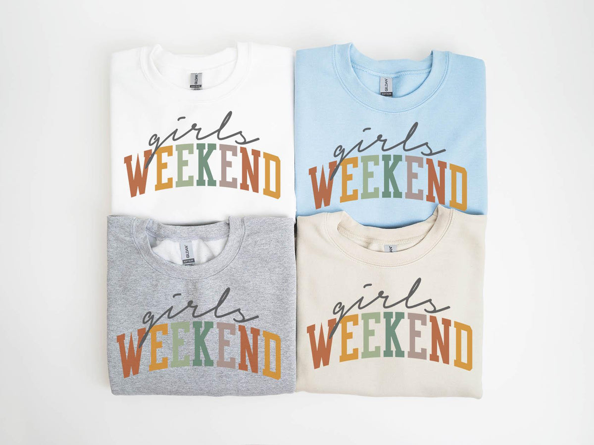 Girls Weekend Sweatshirt Girls Trip Sweatshirt Matching Group Crewneck Shirt Long Sleeve Sweatshirt – Bold Style · Must-Have Style