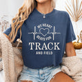 My Heart beats for Track Shirt Track and field player Shirt Athlete Shirt runner gifts Track and field Long sleeves Track shirt Graphic Tee – Bold Style · Perfect For Daily Wear