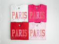 Paris France Sweatshirt Girls Trip Sweatshirt Vacation Matching Group Crewneck Shirt Long Sleeve Sweatshirt – Warm & Stylish · High-Quality Print