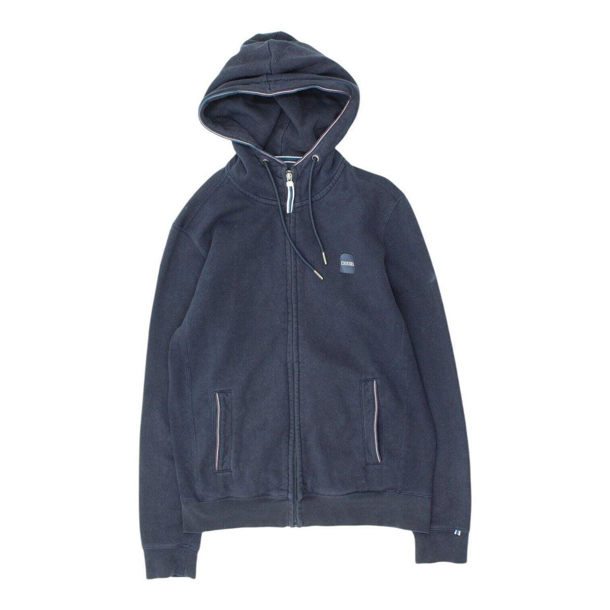 Diesel Mens Navy Full Zip Hoodie Vintage Casual Designer Hoody VTG Hoodie – Bold Style · Top Pick For Any Outfit