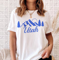 Utah TShirt Retro Mountain Unisex Utah Shirt Personalization Available Graphic Tee – Premium Graphic · High-Quality Print