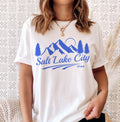 Salt Lake City Utah TShirt Retro Mountain Unisex Salt Lake City Shirt Personalization Available Graphic Tee – Soft Feel · Must-Have Style